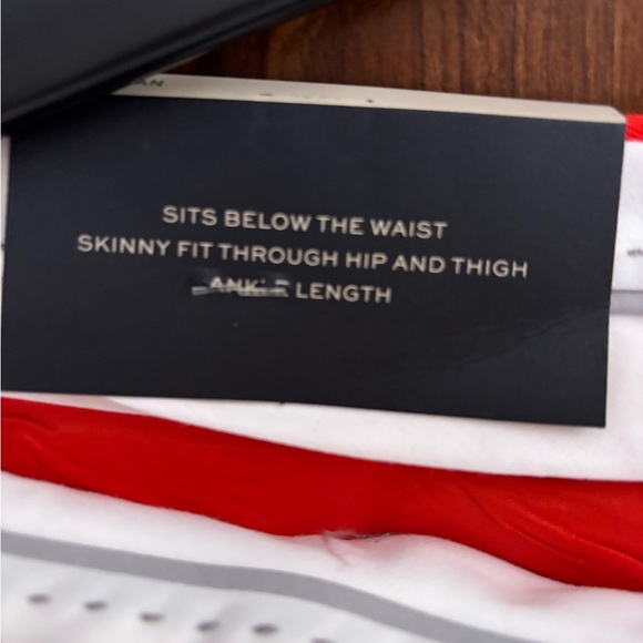 Banana Republic Size 8S Vibrant Red Women's Pants Ankle Length - Picture 8 of 14